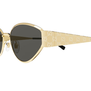 Gucci Okulary Przeciwsłoneczne GG1853S 001 Złoty/Szary Damskie