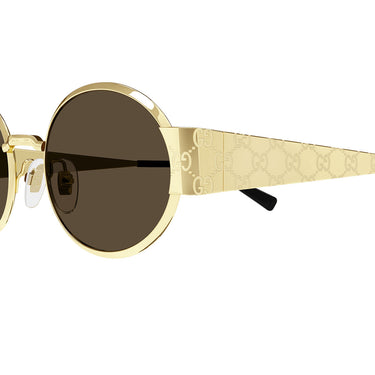 Gucci Okulary Przeciwsłoneczne GG1854S 005 Złoty/Brązowy Unisex 3