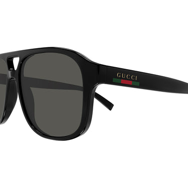 Gucci Okulary Przeciwsłoneczne GG1856S 001 Czarny/Szary Męskie 2