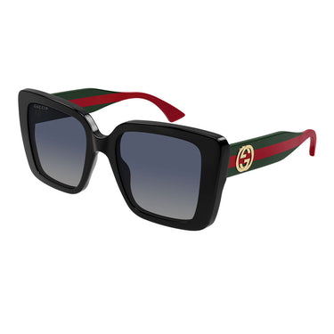 Gucci Okulary Przeciwsłoneczne GG1861S 005 Czarny Zielony/Szary Damskie