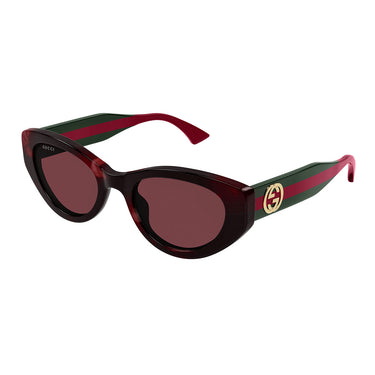 Gucci Okulary Przeciwsłoneczne GG1862S 003 Brązowe/Czerwone Damskie