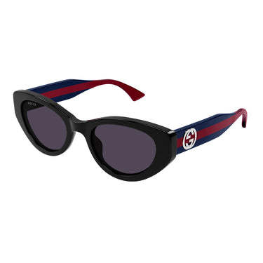 Gucci Okulary Przeciwsłoneczne GG1862S 004 Czarny/Fioletowy Damskie