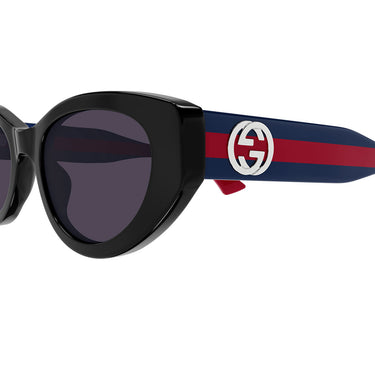 Gucci Okulary Przeciwsłoneczne GG1862S 004 Czarny/Fioletowy Damskie