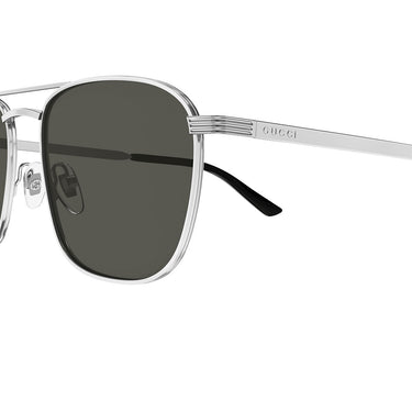 Gucci Okulary Przeciwsłoneczne GG1881S 001 Srebrny Szary Męskie 3