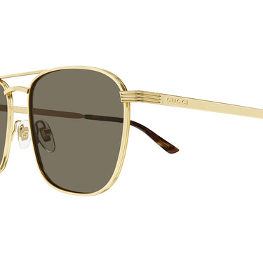 Gucci Okulary Przeciwsłoneczne GG1881S 002 Złoto/Brąz Męskie 2