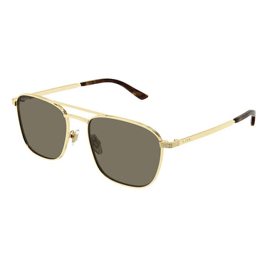Gucci Okulary Przeciwsłoneczne GG1881S 002 Złoty/Brązowy Męskie 1