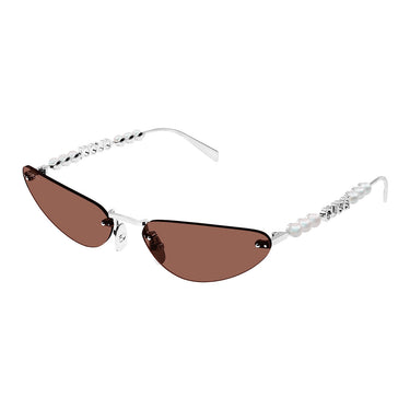 Gucci Okulary Przeciwsłoneczne GG1920S 002 Srebrny/Brązowy Damskie