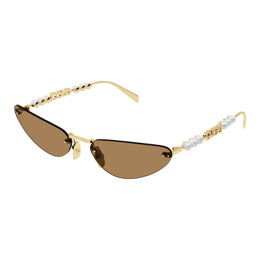 Gucci Okulary Przeciwsłoneczne GG1920S 003 Złoty/Brązowy Damskie