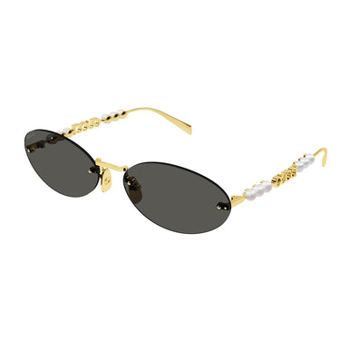 Gucci Okulary Przeciwsłoneczne GG1922S 001 Złoto/Szary Damskie 2