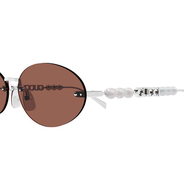 Gucci Okulary Przeciwsłoneczne GG1922S 002 Srebrny/Brązowy Damskie