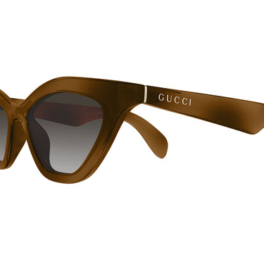 Gucci Okulary Przeciwsłoneczne GG1931S 003 Brązowo Szare Damskie 3