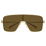 Gucci Okulary Przeciwsłoneczne GG1936S 003 Złoto Brązowe Damskie