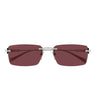 Gucci Okulary Przeciwsłoneczne GG1941S 003 Srebrny/Czerwony Męskie