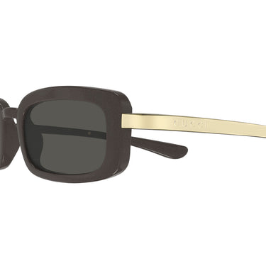 Gucci Okulary Przeciwsłoneczne GG1943S 003 Brązowo Szare Męskie 3