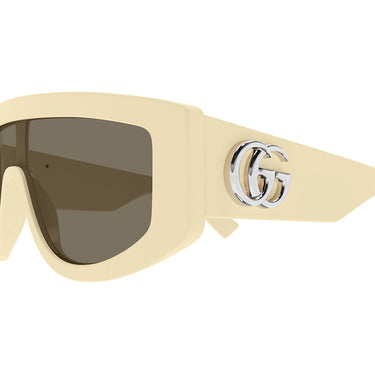 Gucci Okulary Przeciwsłoneczne GG1950S 004 Kość Słoniowa/Brązowe Damskie 2