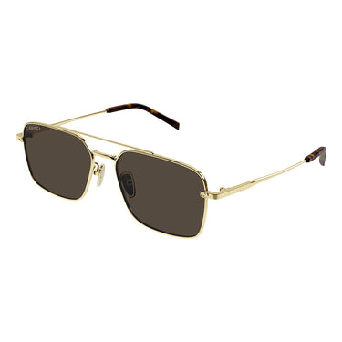 Gucci Okulary Przeciwsłoneczne GG1957SA 002 Złoty/Brązowy Męskie 2