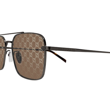 Gucci Okulary Przeciwsłoneczne GG1957SA 005 Szary/Brązowy Męskie 3