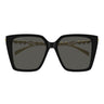 Gucci Okulary Przeciwsłoneczne GG1967S 001 Czarny Złoto/Szary Damskie