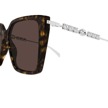Gucci Okulary Przeciwsłoneczne GG1967S 003 Srebrny Brązowy Damskie 3
