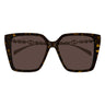 Gucci Okulary Przeciwsłoneczne GG1967S 003 Srebrny Brązowy Damskie