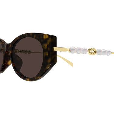 Gucci Okulary Przeciwsłoneczne GG1970SA 003 Brązowo-Złote/Brązowe Damskie 3