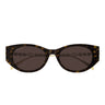 Gucci Okulary Przeciwsłoneczne GG1970SA 003 Brązowo-Złote/Brązowe Damskie