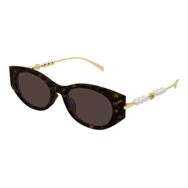 Gucci Okulary Przeciwsłoneczne GG1970SA 003 Brązowo-Złote/Brązowe Damskie 2