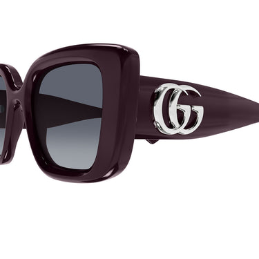 Gucci Okulary Przeciwsłoneczne GG1975S 004 Fioletowo Szare Damskie 3