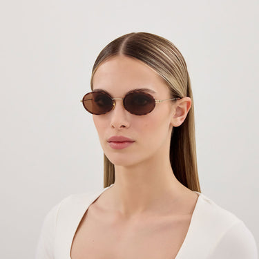 Gucci Okulary Przeciwsłoneczne GG1980S 002 Złoto/Czerwony Damskie 3