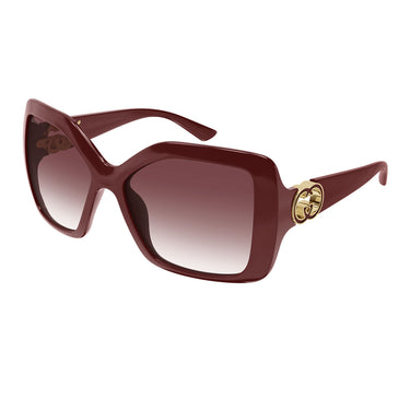 Gucci Okulary Przeciwsłoneczne GG2015S 002 Burgund/Czerwony Gradient Damskie