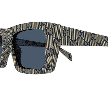 Gucci Occhiali da Sole GG2020S 005 Beige Blu Uomo 3