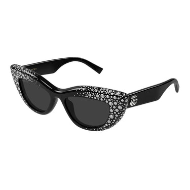 Gucci Occhiali da Sole GG2031S 005 Nero con Strass Grigio Donna 2