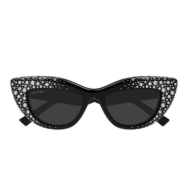 Gucci Occhiali da Sole GG2031S 005 Nero con Strass Grigio Donna  4