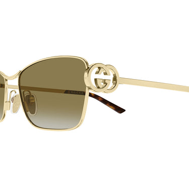Gucci Occhiali da Sole GG2045S 003 Oro Marrone Donna  3