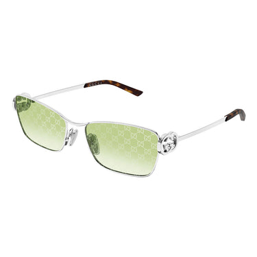 Gucci Occhiali da Sole GG2045S 004 Argento Verde Donna 2