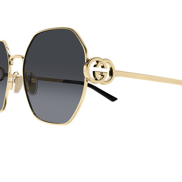 Gucci Occhiali da Sole GG2046S 001 Oro Grigio Donna 3