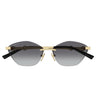 Gucci Occhiali da Sole GG2050S 002 Oro Nero Grigio Sfumato Donna 