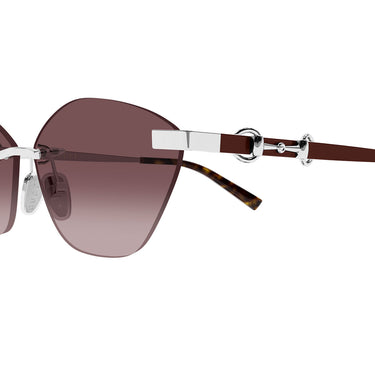 Gucci Occhiali da Sole GG2050S 003 Argento Rosso Donna 3