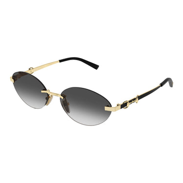 Gucci Occhiali da Sole GG2051S 001 Nero Oro Grigio Sfumato Donna 2