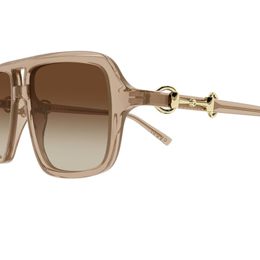 Gucci Occhiali da Sole GG2052S 010 Marrone Marrone Sfumato Donna 3