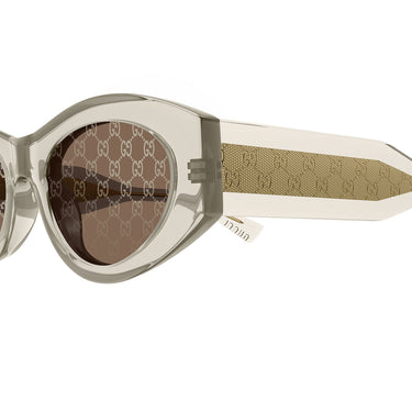 Gucci Occhiali da Sole GG2065S 003 Giallo Marrone Monogram Donna 3