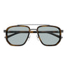 Gucci Occhiali da Sole GG2073S 002 Rutenio Marrone/Blu Uomo