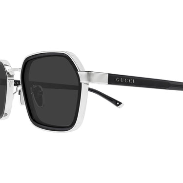 Gucci Occhiali da Sole GG2074S 001 Argento/Grigio Uomo 2