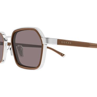 Gucci Occhiali da Sole GG2074S 005 Argento Marrone/Marrone Uomo 2