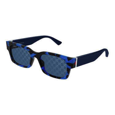Gucci Occhiali da Sole GG2084S 004 Blu Tartarugato Blu Monogram Uomo 2