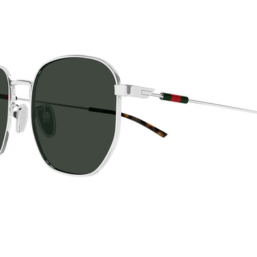 Gucci Occhiali da Sole GG2095S 002 Argento Verde Uomo 3