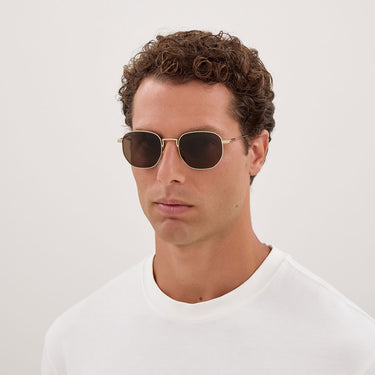 Gucci Occhiali da Sole GG2095S 004 Oro/Marrone Uomo 4