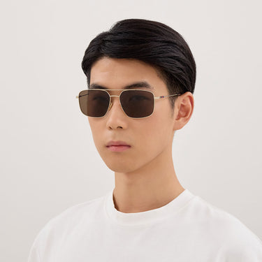 Gucci Occhiali da Sole GG2096SA 004 Oro Marrone Uomo 4