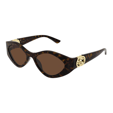 Gucci Occhiali da Sole GG2121S 003 Marrone Marrone Donna  2