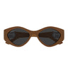  Gucci Occhiali da Sole GG2121S 004 Marrone Fango Grigio Donna